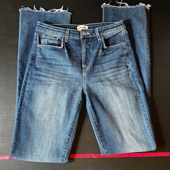L’AgenceRuthStraightLeg Medium WashCutoffJeansSize 28